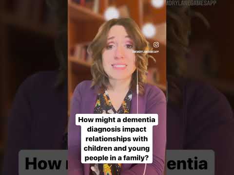 How might a dementia diagnosis impact relationships with children and young people in a family? [Video]