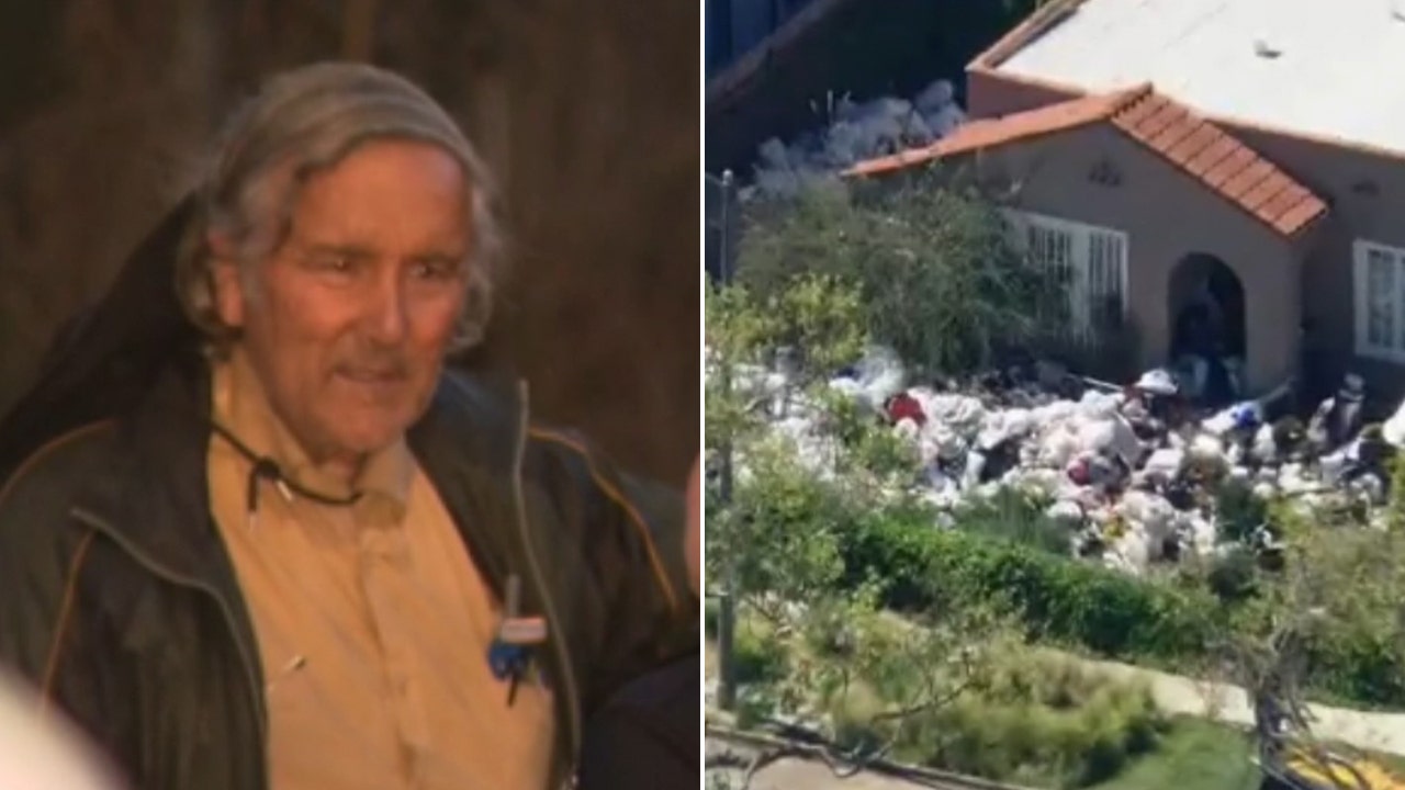 Los Angeles ‘trash house’ owner seen outside as city cleans up property [Video]