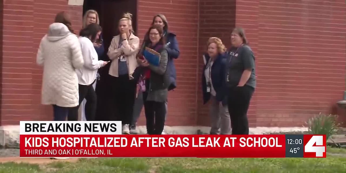 Students taken to hospital after gas leak at O’Fallon, Illinois school [Video]