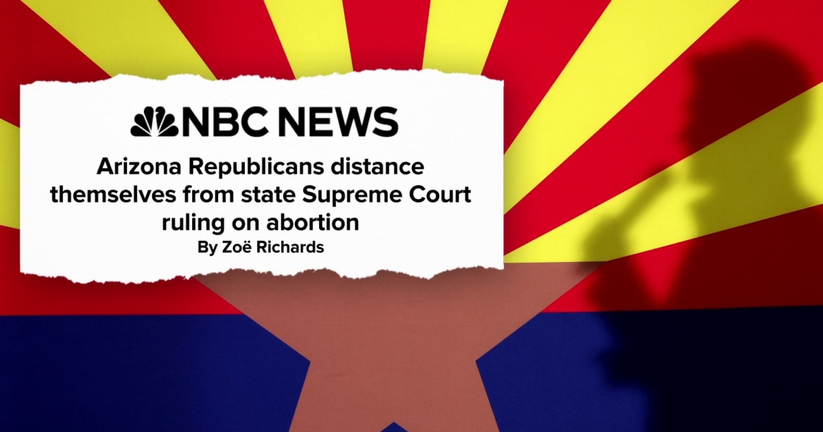 Arizona abortion ruling, has Republicans running from a problem of their own making [Video]