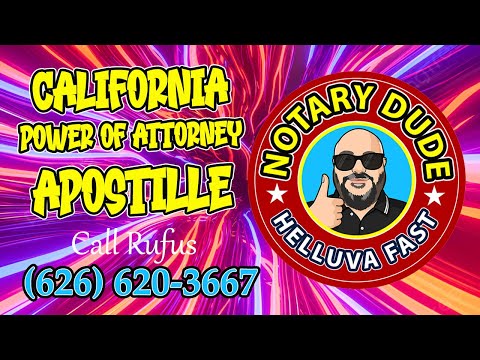CALIFORNIA POWER OF ATTORNEY APOSTILLE ✅ (How to get a Power of Attorney Apostille in California😃) [Video]