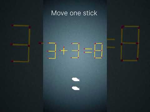 genius only can solve matchstick puzzle [Video]