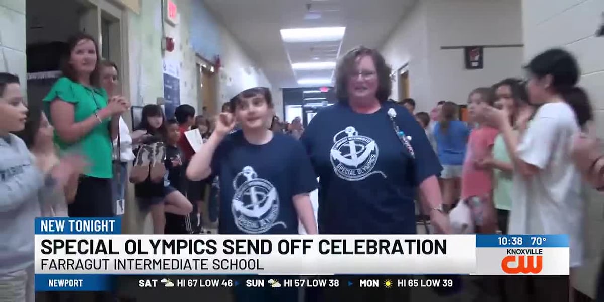 Farragut Intermediate School students receive large sendoff for Special Olympics [Video]