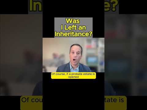 Was I Left an Inheritance? #theprobatepro #findingmoney  [Video]
