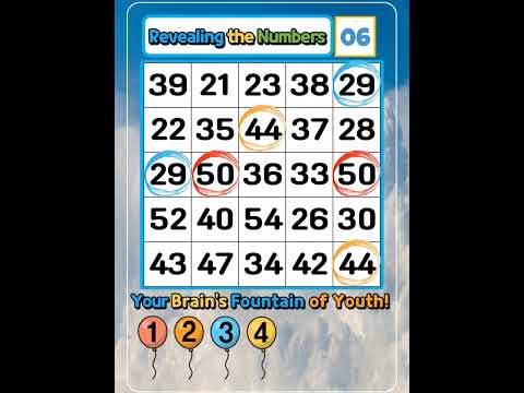 [042] Dementia prevention game for middle-aged people. Find the same numbers! [Video]