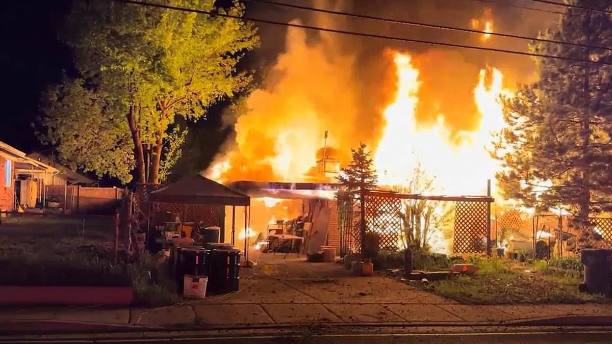 Dramatic moment Utah house is blown up in huge controlled explosion after police found it filled with old explosives that could not be safely removed [Video]