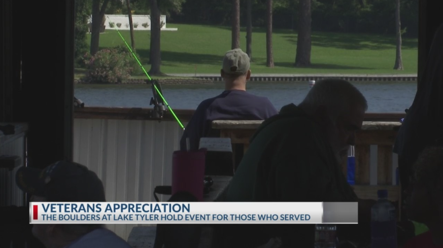 Veterans receive free fishing poles during event at Lake Tyler [Video]