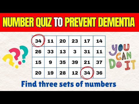 [Focus Quiz] 👀 Number quiz to strengthen concentration 💪 Exercise for a Young & Healthy brain [Video]