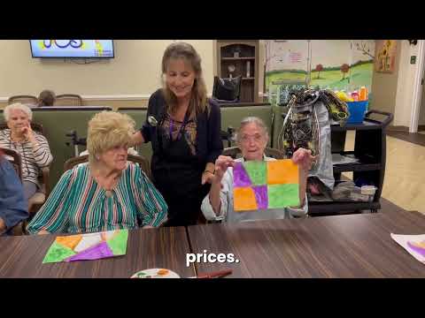 Three Color Painting with our Memory Care Residents [Video]