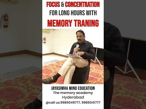 Summer Train Your Brain Memory Workshops OFFLINE & ONLINE | Squadron Leader Jayasimha [Video]