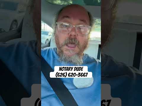 NOTARY DUDE 😎 (What is a Healthcare Directive?✅) (626) 620-3667 [Video]