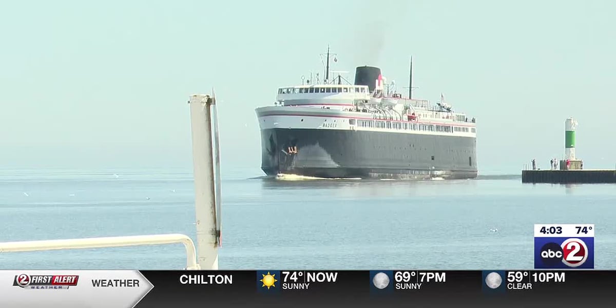 The S.S. Badger Car Ferry sets sail on its maiden voyage Friday [Video]