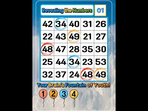 [053] Dementia prevention game for middle-aged people. Find the double numbers! [Video]