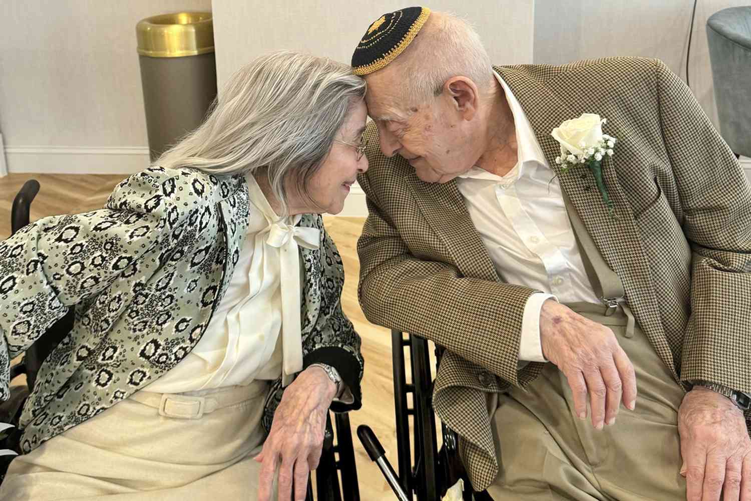 Centenarian Couple Holds Surprise Wedding in Retirement Home Where They Met [Video]