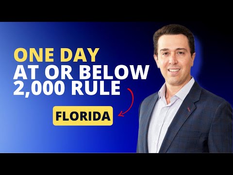 One Day at or below 2,000 Rule in Florida [Video]