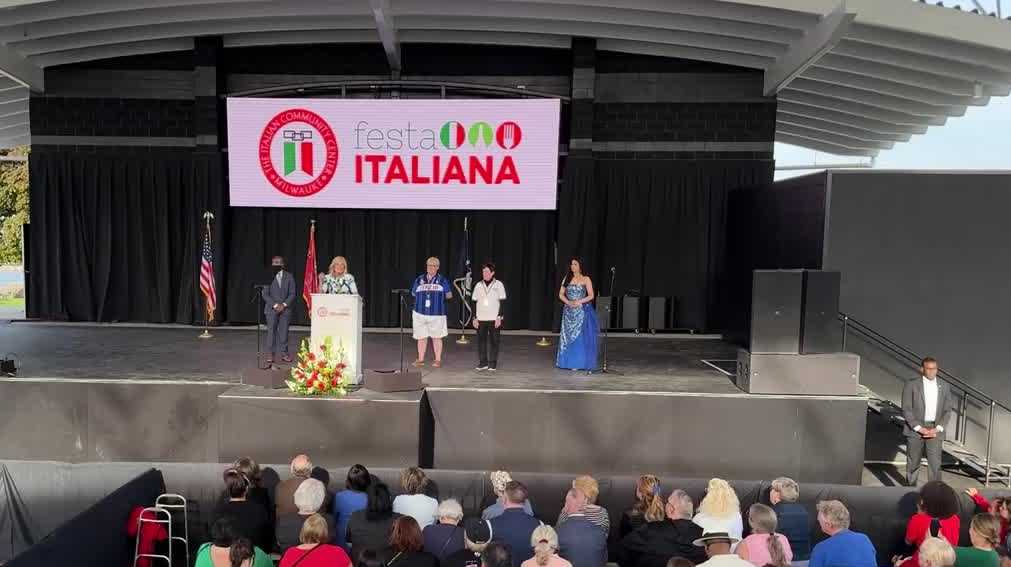 Protestors interrupt first lady’s speech at Festa Italiana [Video]