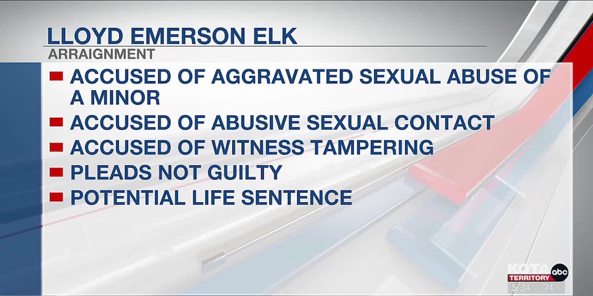 Lloyd Emerson Elk pleads not guilty to sexual contact with a minor [Video]