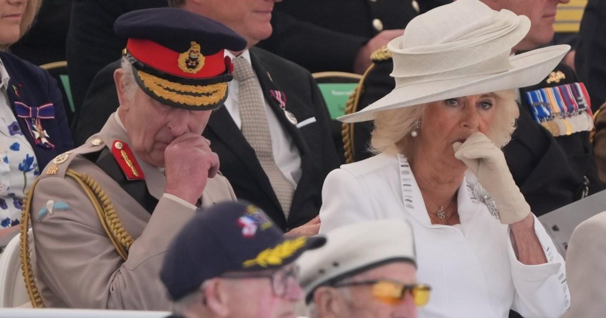 Queen wipes tear from her eye hearing memories of D-Day veteran | UK News [Video]