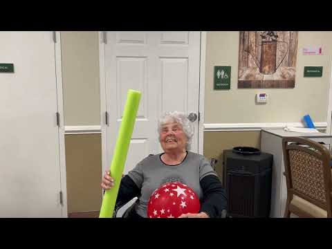 Let’s Play Balloon Volleyball with our Memory Care Residents [Video]