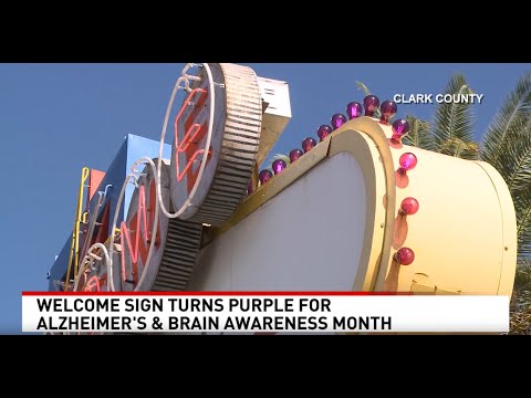 Welcome to Las Vegas sign goes purple for Alzheimer’s Awareness [Video]