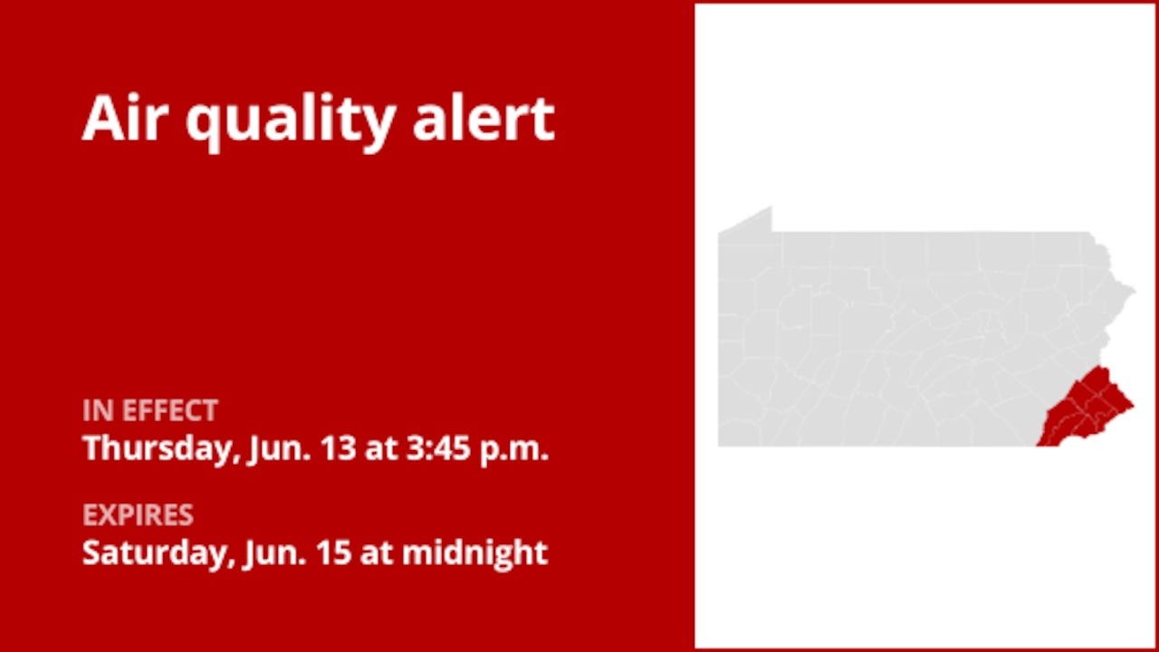 Air quality alert in effect for Bucks County Saturday [Video]