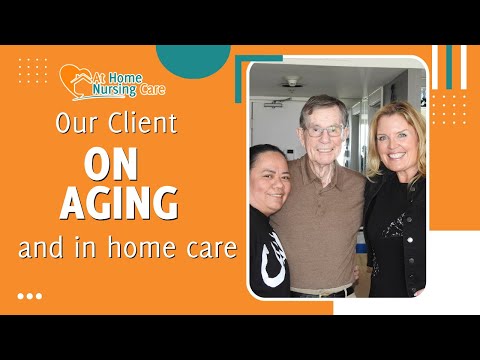Home care client talks about his experience with aging, memory loss and in home care. [Video]