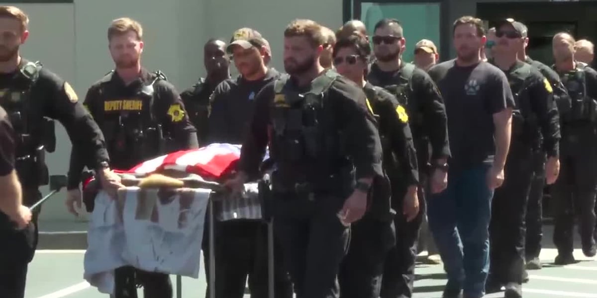 Funeral procession for K9 struck and killed by vehicle during foot pursuit [Video]