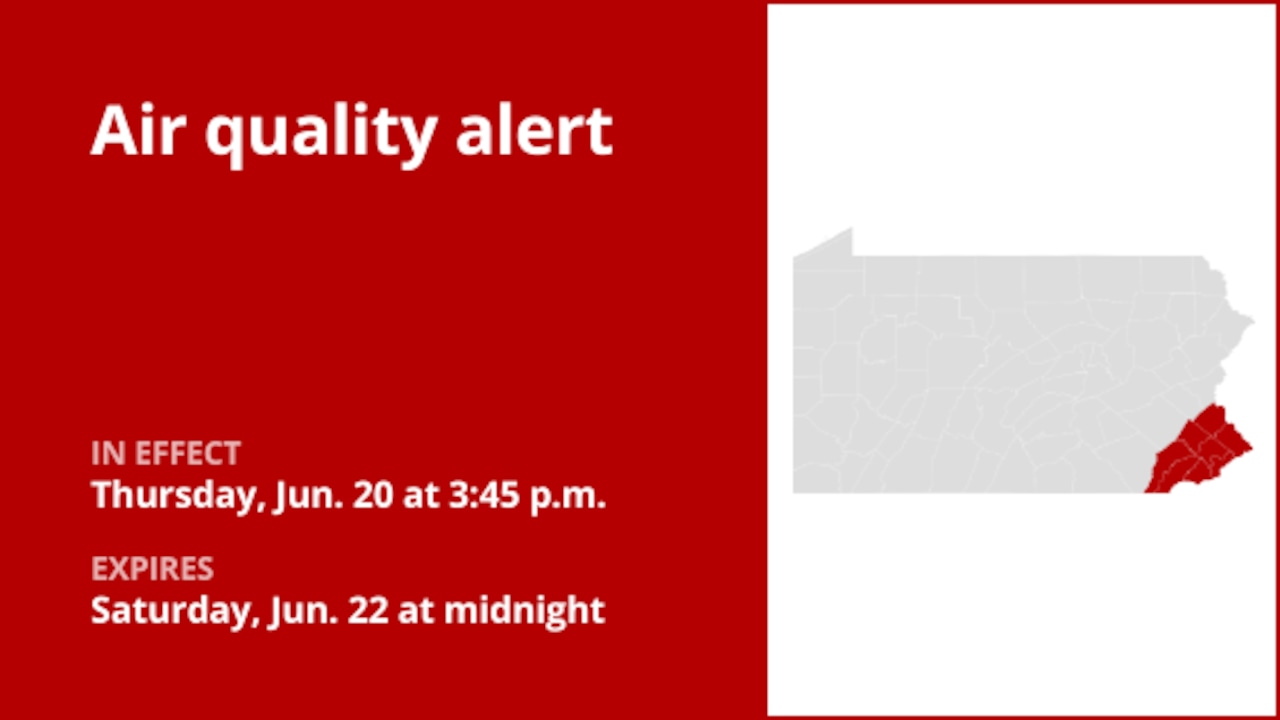 Air quality alert affecting Bucks County Saturday [Video]