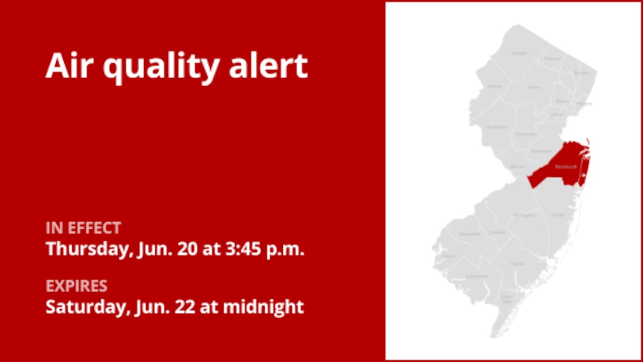 Air quality alert for Monmouth County Saturday [Video]