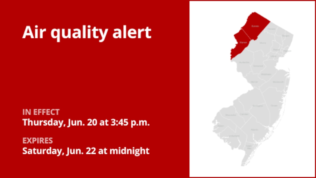Air quality alert in effect for Sussex and Warren counties Saturday [Video]