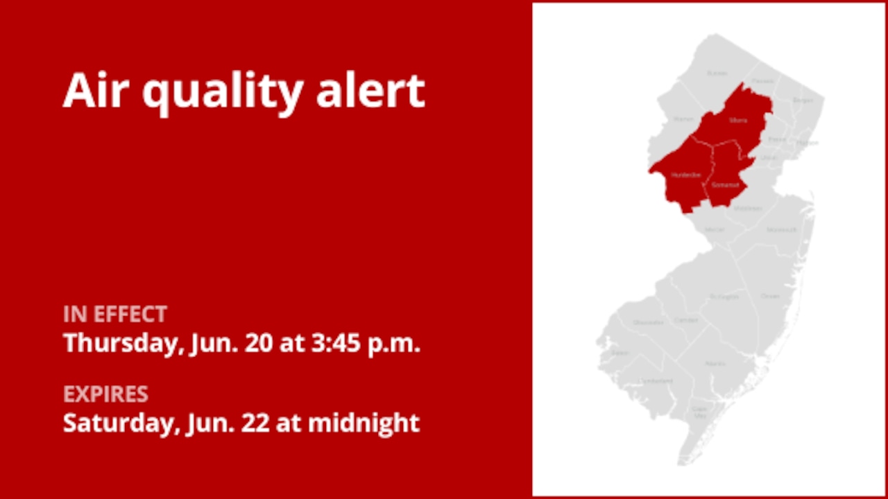 Air quality alert for 3 N.J. counties Saturday [Video]