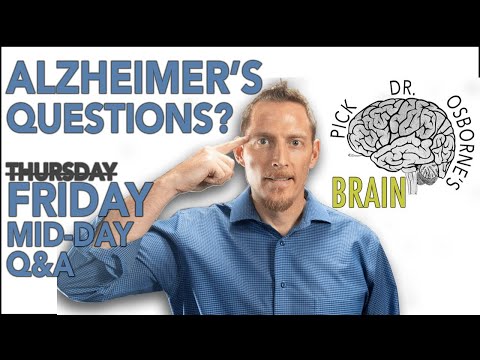 Your Alzheimer’s Questions Answered! – PDOB FRIDAY Q&A [Video]