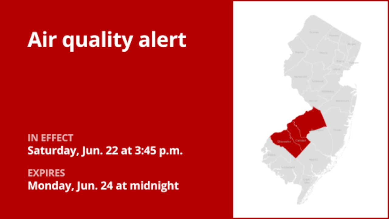 Air quality alert affecting 3 N.J. counties Monday [Video]