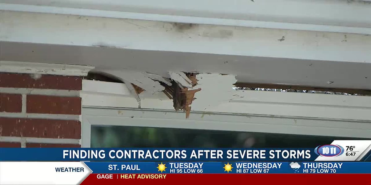 Avoid contractor scams after severe weather damage, BBB shares tips [Video]