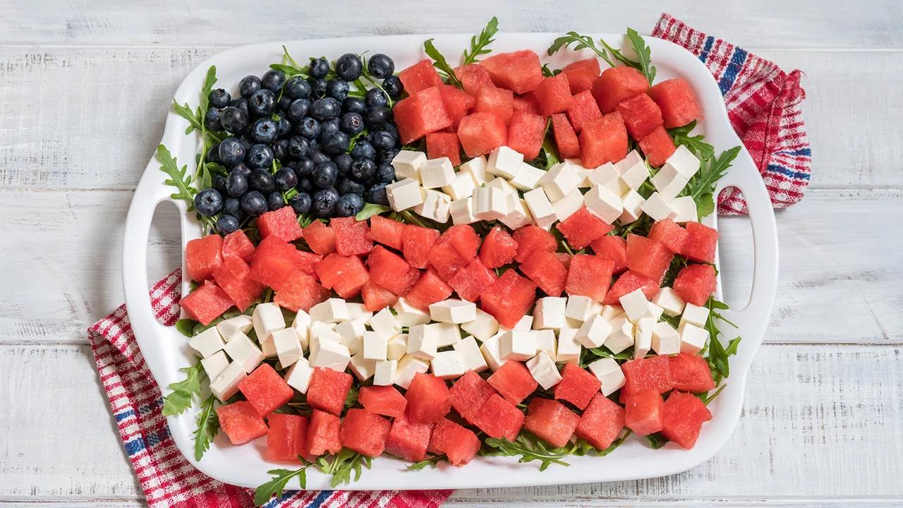 For a July 4th tasty food feast, try a red, white and blue fruit salad [Video]