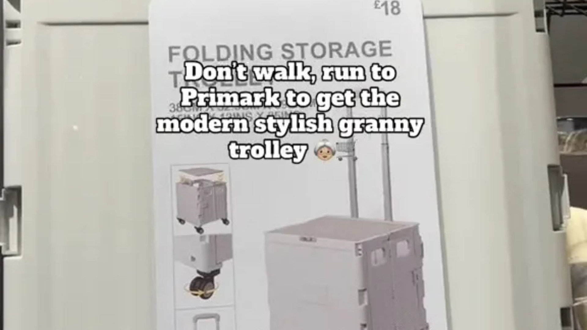 Shoppers go wild for trolley in Primark thats perfect for the food shop or the beach and will give you change from 20 [Video]