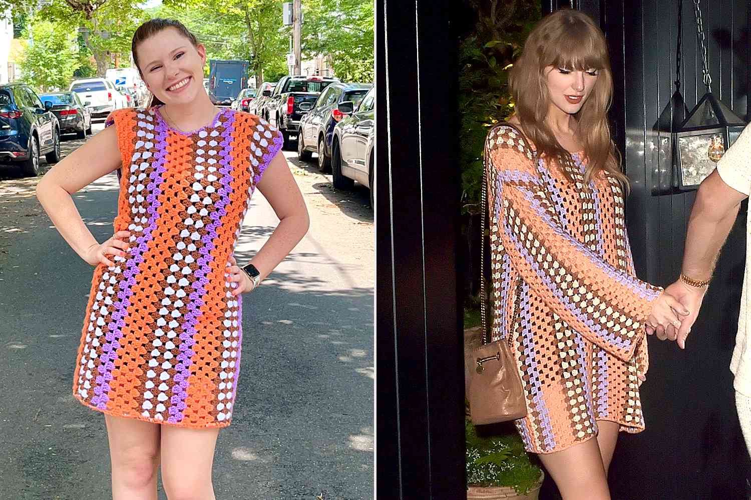 Swiftie Recreates Taylor Swift’s Colorful Striped Crochet Minidress (Exclusive) [Video]