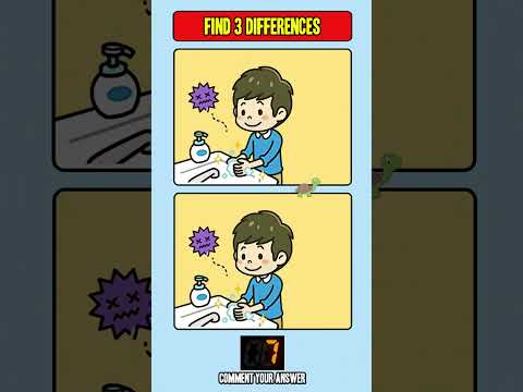 Find 3 Difference Brain Games! Can you find the difference? [Video]