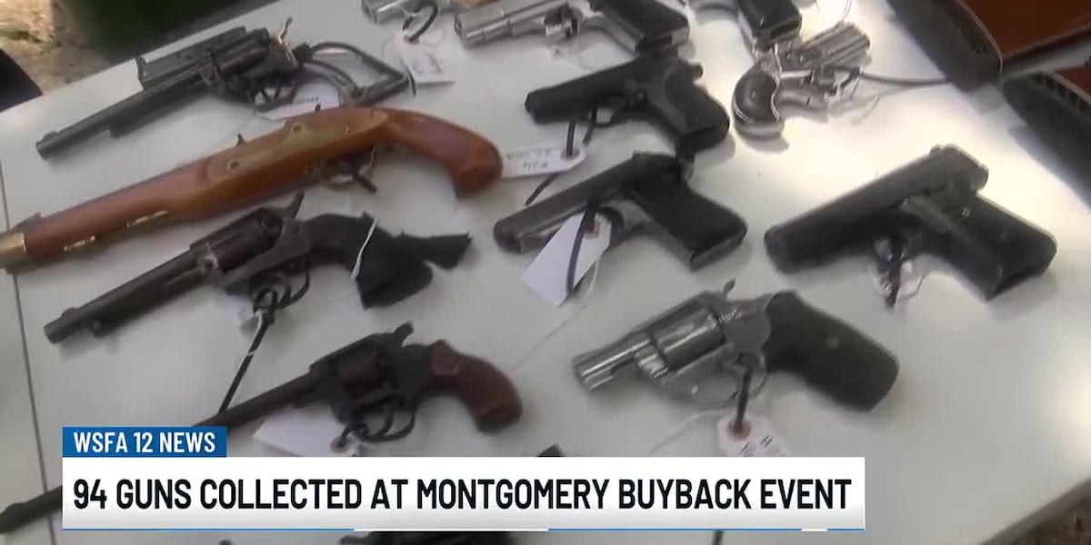 94 guns collected at Montgomery buyback event [Video]