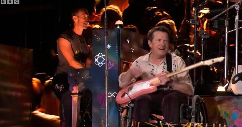 Michael J. Fox performs with Coldplay at Glastonbury [Video]
