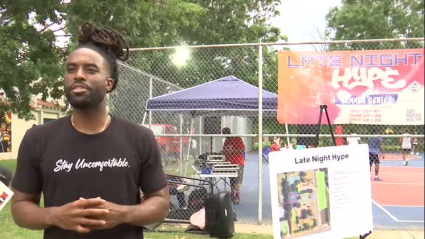 Late night event at Gus Young Park promoted mental well-being through basketball [Video]