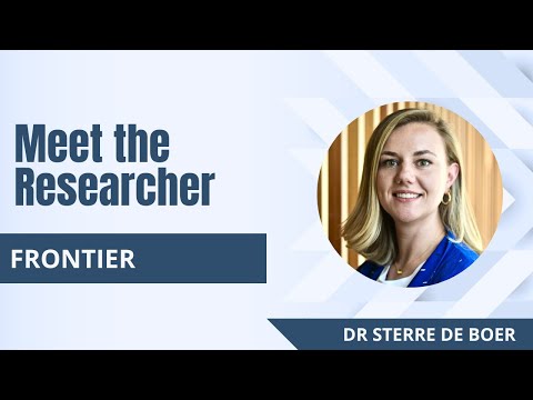 FRONTIER Research Group – Meet the Researcher – Sterre De Boer [Video]